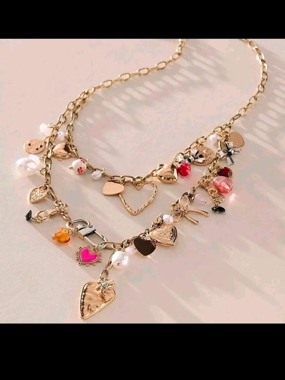Free People Maximilian 'Fool In Love' Charm Layered Necklace